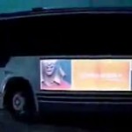 publicité électroluminescente autocar