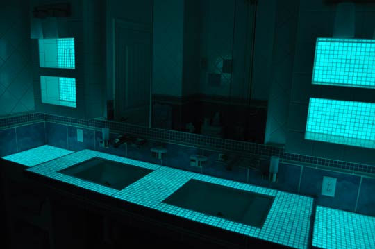 Salle de bain électroluminescente